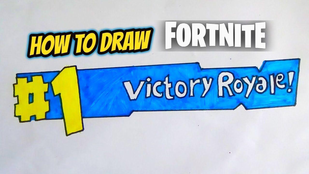 Fortnite Victory Royale Logo - How to Draw Fortnite Victory Royale Logo Easy - YouTube