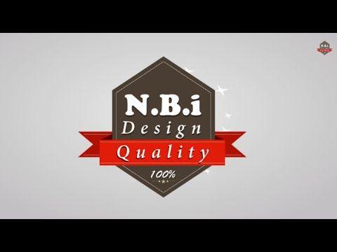 Red NBI Logo - N.B.i Design Illustrator Vintage Logo©