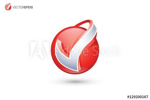 Red Sphere Logo - Abstract Letter V Logo Sphere Logo this stock vector