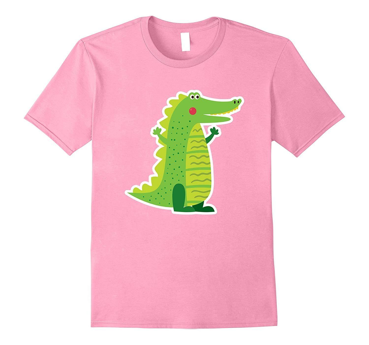 Smiling Alligator Logo - Cute Smiling Alligator Animal Lover Adult & Toddler T-Shirt-ANZ ...