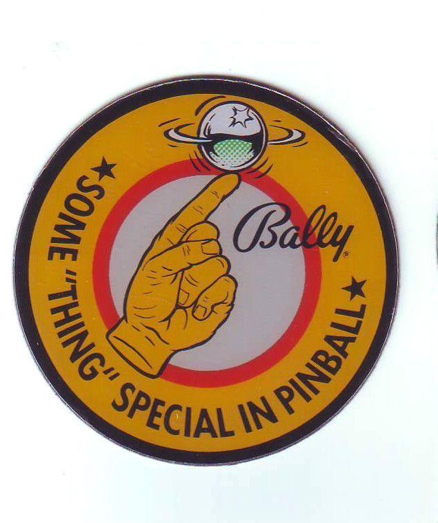 Bally Pinball Logo - THE ADDAMS FAMILY BALLY ORIG. NOS PINBALL MACHINE PLASTIC PROMO