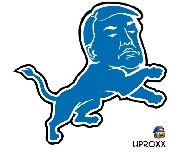 Lions Logo - This Lions logo with Trump's face on it will haunt your dreams