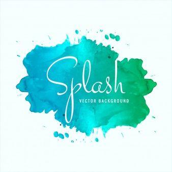 Blue Paint Splatter Logo - Watercolor Splash Vectors, Photos and PSD files | Free Download
