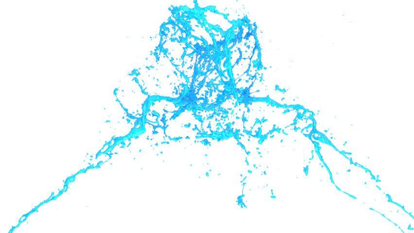 Blue Paint Splatter Logo - Light Blue Paint Splashes in Stock Footage Video (100% Royalty-free ...