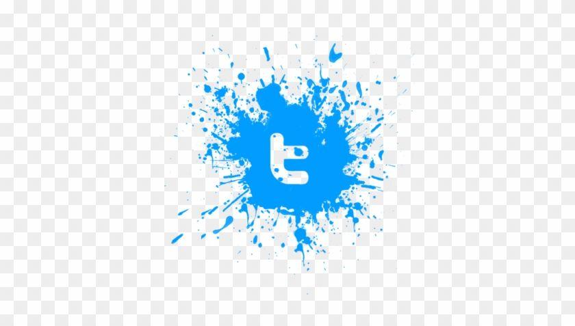 Blue Paint Splatter Logo - Splatter Twitter Logo - Black Paint Splatter - Free Transparent PNG ...