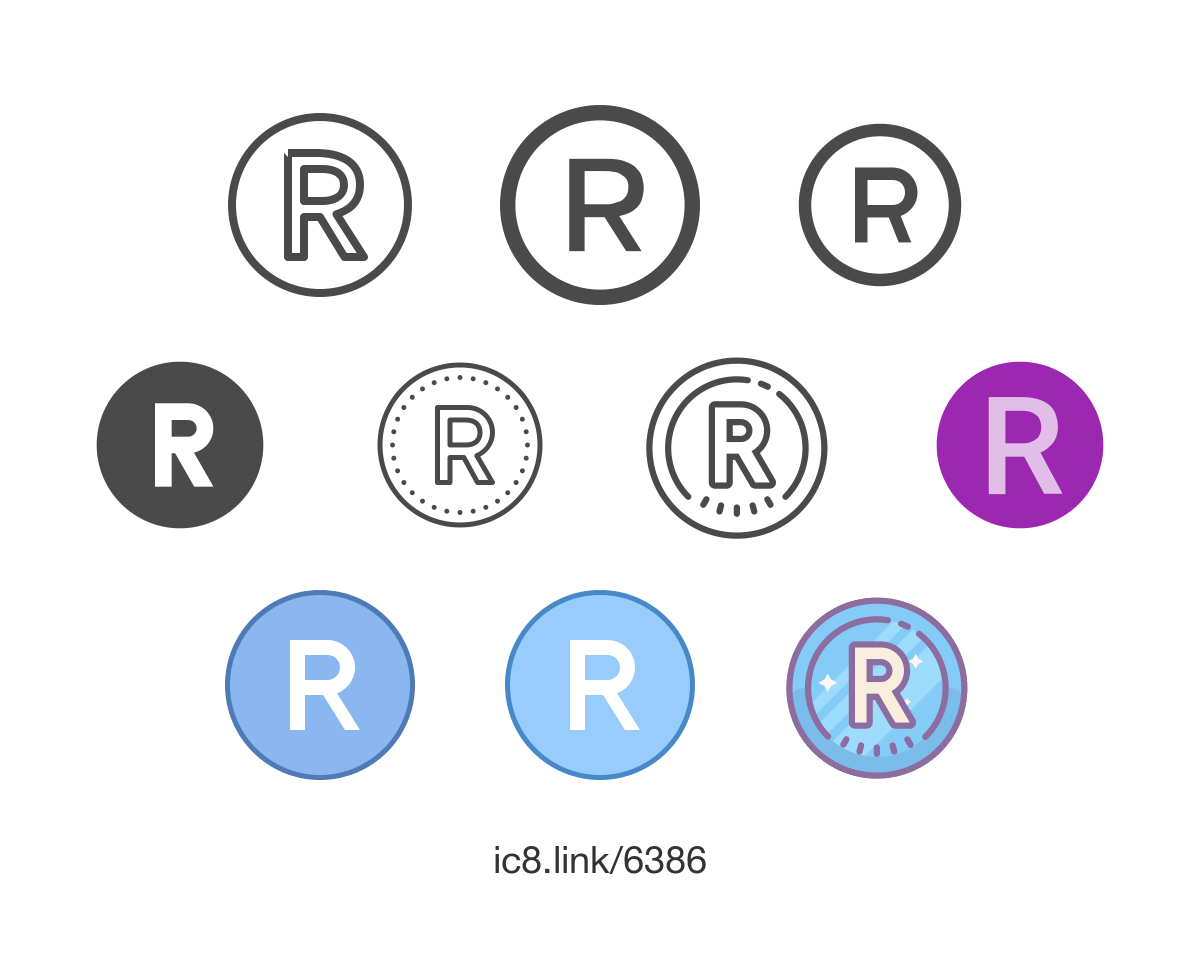 Circle R Trademark Logo - Registered Trademark Icon Download, PNG Und Vektorgrafik