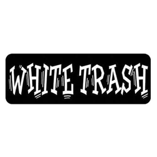 White Trash Logo - White Trash Sticker motorcycle parts & accessories