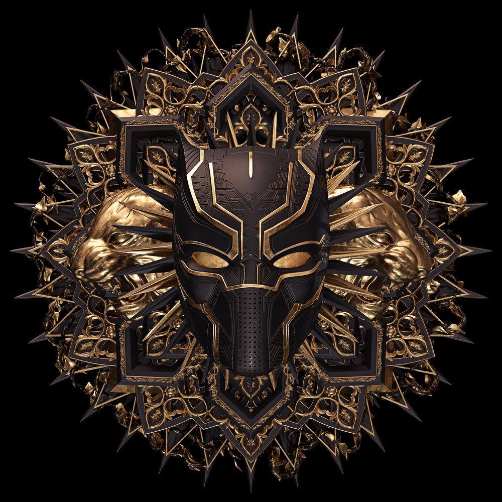 Gold and Black Panther Logo - Black Panther †