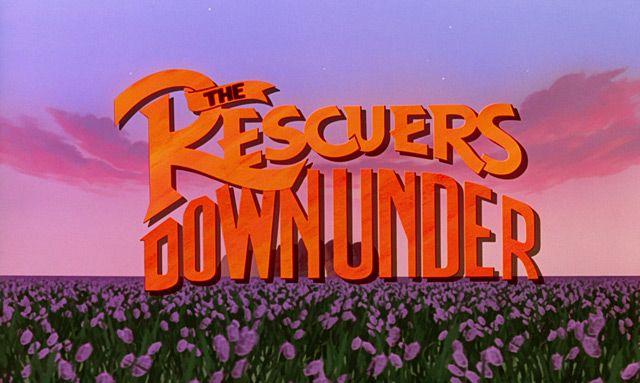 The Rescuers Title Logo - The Rescuers Down Under (1990) Disney