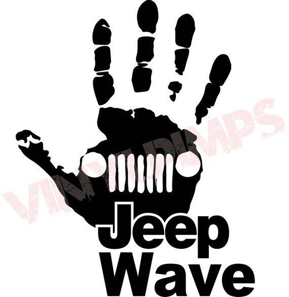 Jeep Wave Logo - Jeep wave Decal Jeep Wrangler Unlimited Sahara JK TJ | Etsy