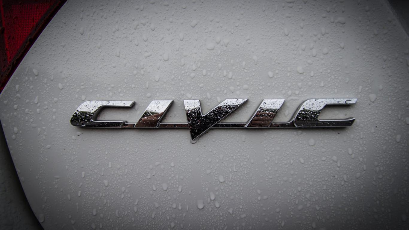Black and White Honda Civic Logo - Honda Civic Logo