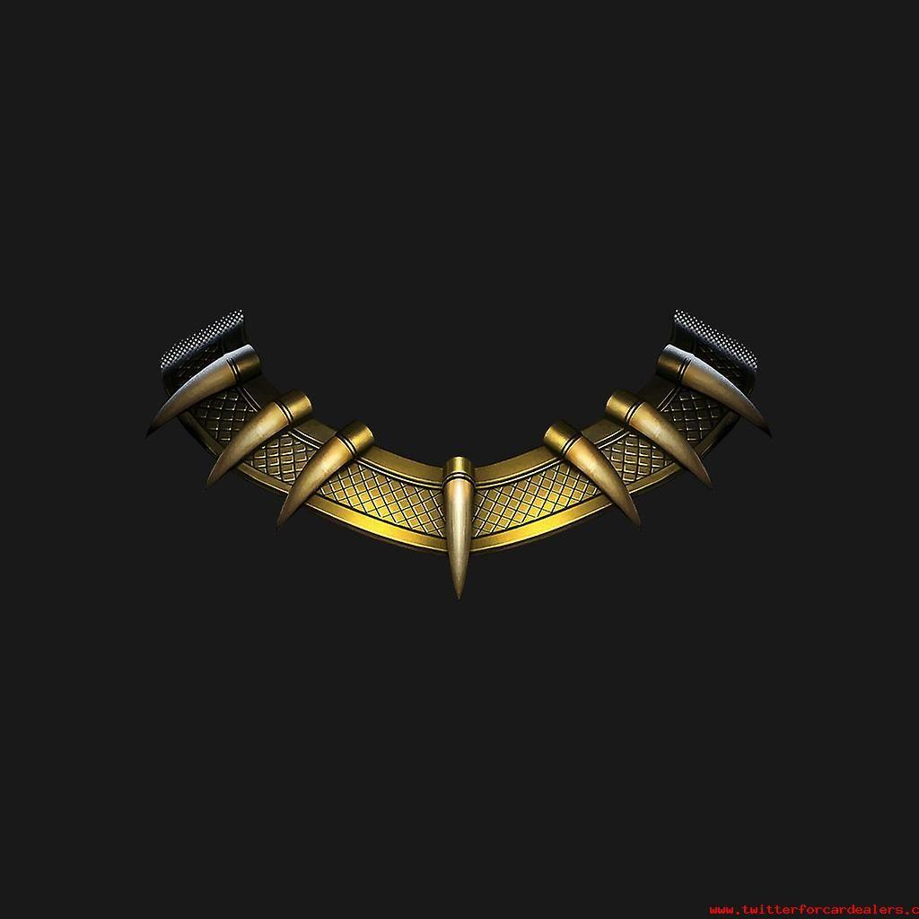 Gold and Black Panther Logo - Black Panther Killmonger Golden Jaguar Necklace Womens Hooded ...
