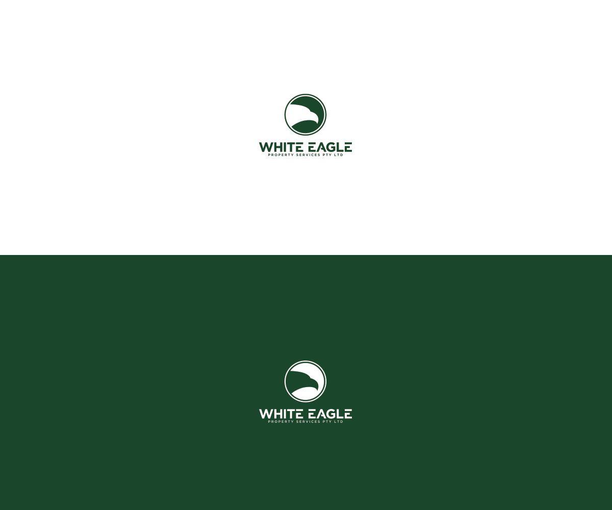 Eagle in a C Logo - Modern, Masculine, Property Maintenance Logo Design for WHITE EAGLE