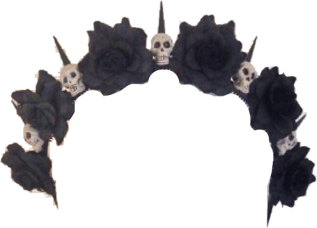 Goth Flower Logo - Skull Flower Crown | All Hallows' Eve | Pinterest | Flower crowns ...