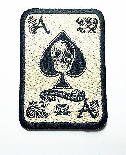 Military Skull Logo - Amazon.com: ACE of Spades Death Card Vitenam Military Biker Skull ...