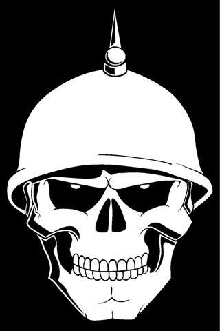 Military Skull Logo - Military Skull 1 Decal Sticker