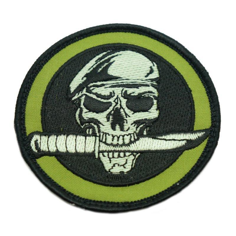 Military Skull Logo - ROTHCO MILITARY SKULL WITH KNIFE PATCH – Hock Gift Shop | Army ...