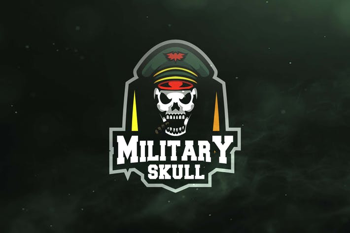 Military Skull Logo - Military Skull Sport and Esports Logos by ovozdigital on Envato Elements