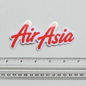 Red Sun Airline Logo - Air Asia Berhad Malaysia Flight Logo Airline Luggage Label Decal