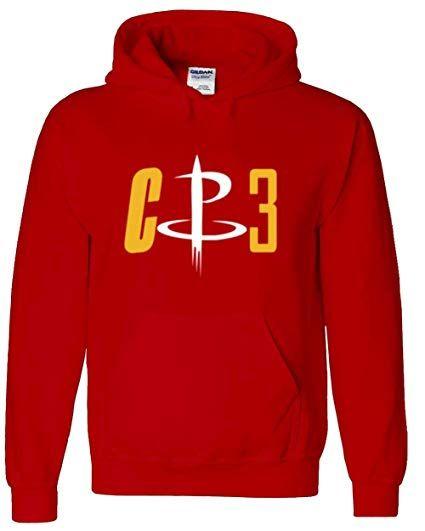 CP3 Logo - RED Houston Paul CP3 Logo Hooded Sweatshirt at Amazon Men's Clothing ...