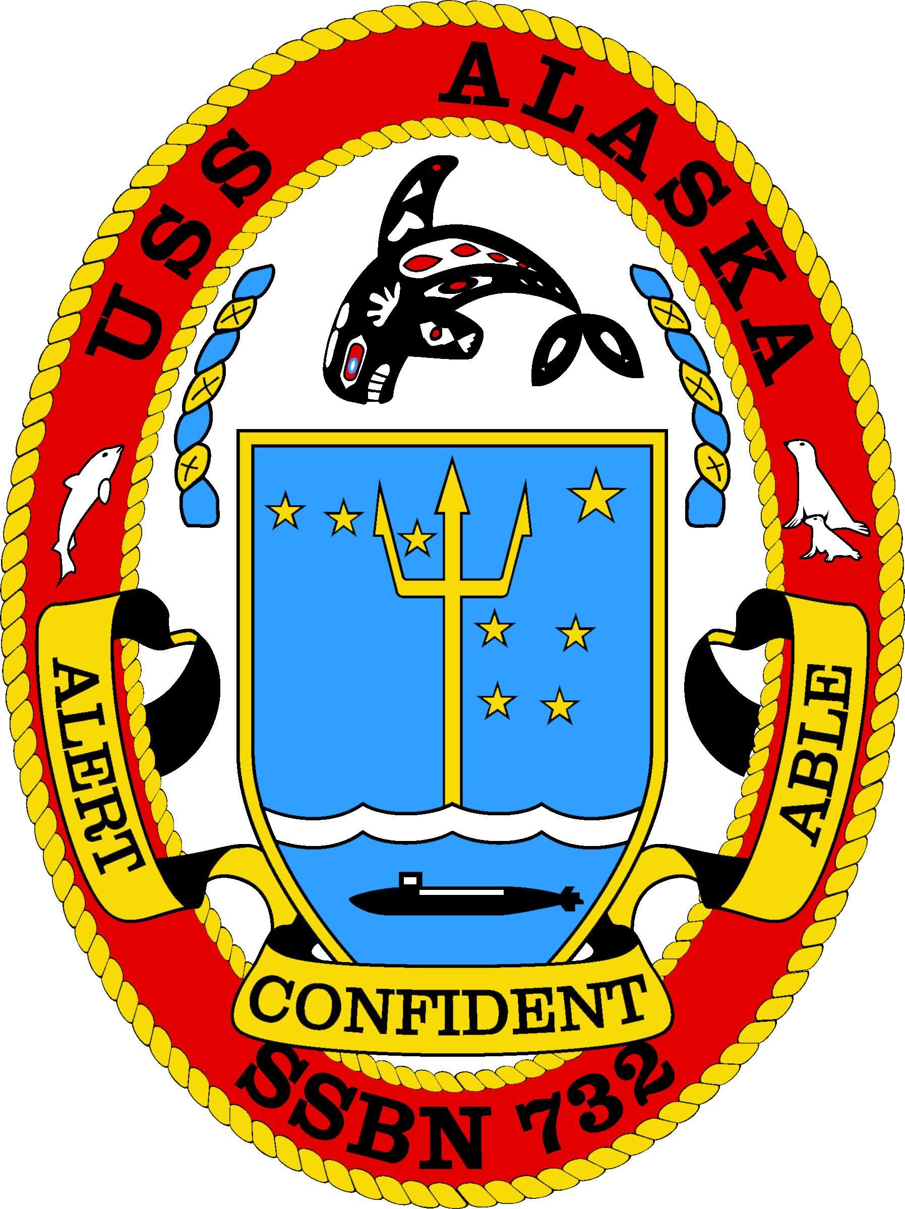 US Navy Official Logo - Official logo of USS Alaska (SSBN 732) | Our Logos | Pinterest ...