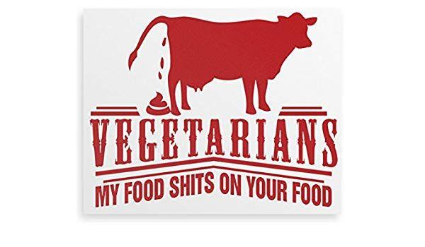 Red White Food Stores Logo - Vegetarians - My Food Shits On Your Food Red Logo Canvas print 16x12 ...
