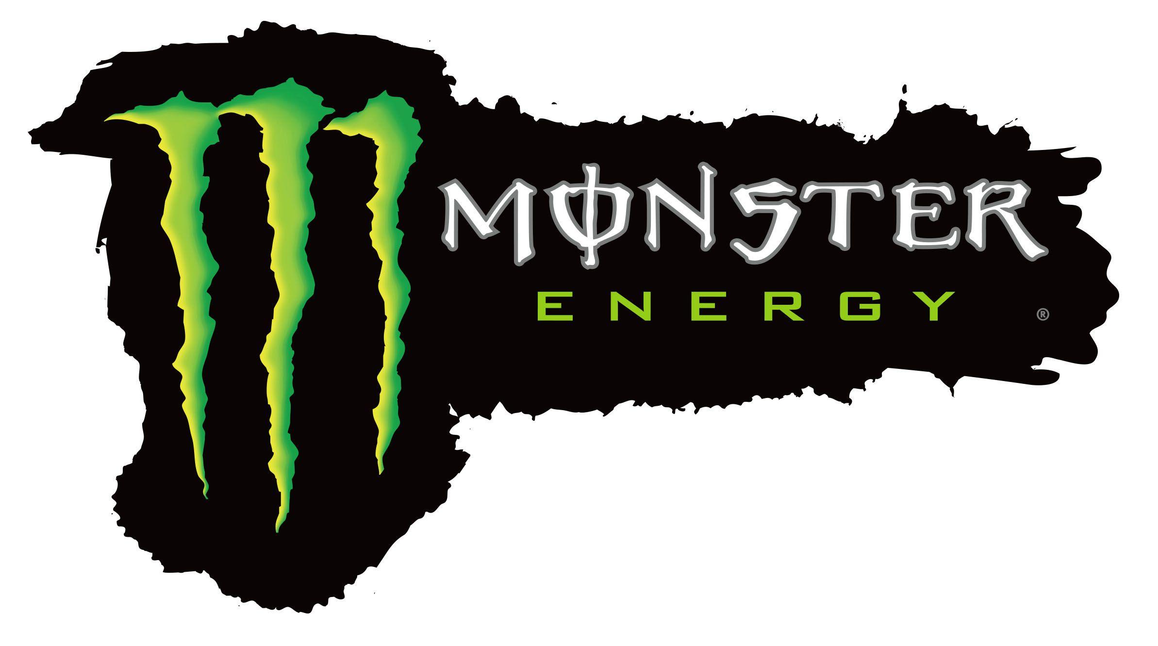 White Monster Energy Logo - Monster energy drink Logos