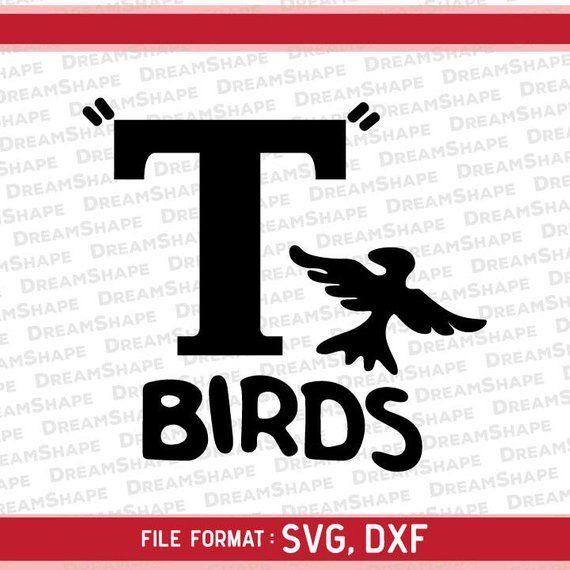 T- Birds Logo - T Birds Logo SVG Cut Files Grease Logo 50s T Birds DXF | Etsy