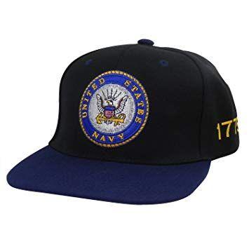 US Navy Official Logo - US Navy 3D Emblem Flat Bill Navy Blue Official Baseball