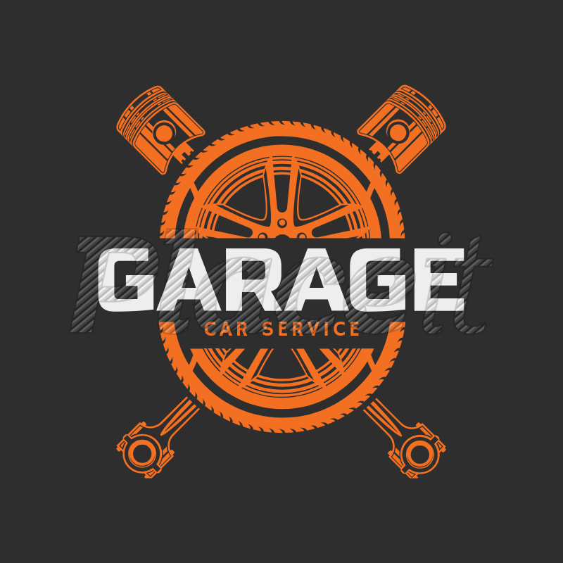 Mechanic Garage Logo - Placeit - Logo Template to Design a Mechanic Logo with Split Design