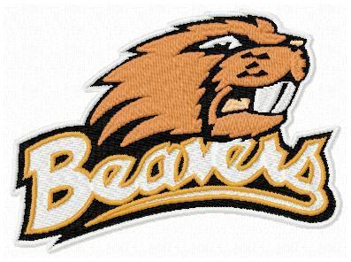 Beavers Sports Logo - Oregon State Beavers Sports Team Embroidery Designs