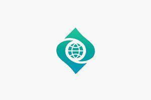 Earth Vector Logo - Planet earth vector logo design. Globe shipping delivery company ...