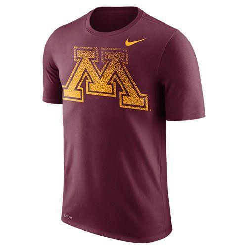 Fade Nike Logo - Minnesota Golden Gophers NIke M Logo Fade Dri-Fit T-Shirt | Goldy's ...