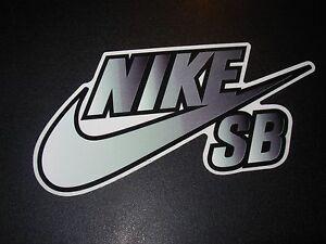 Fade Nike Logo - NIKE 6.0 SB Skate Sticker Swoosh Symbol Black Fade 6