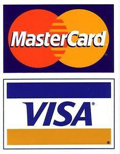 Credit Card Visa MasterCard Logo - Details about CREDIT CARD LOGO DECAL STICKER - Visa / MasterCard *FedEx  Shipping*