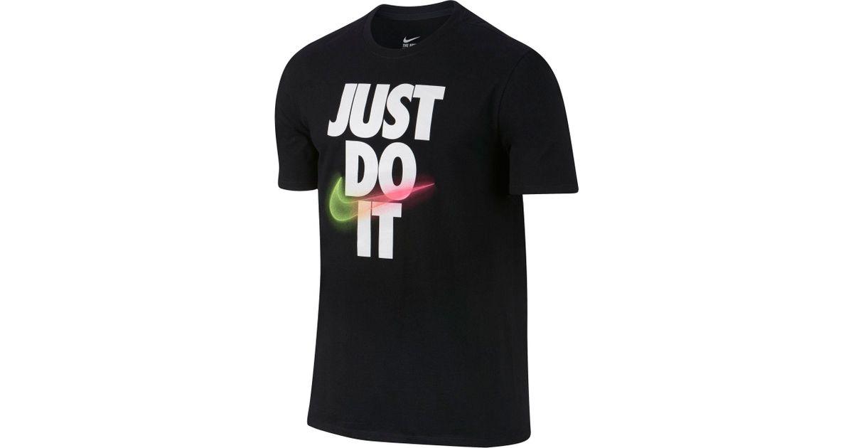 Fade Nike Logo - Lyst Sportswear Swoosh Fade Graphic T Shirt In Black