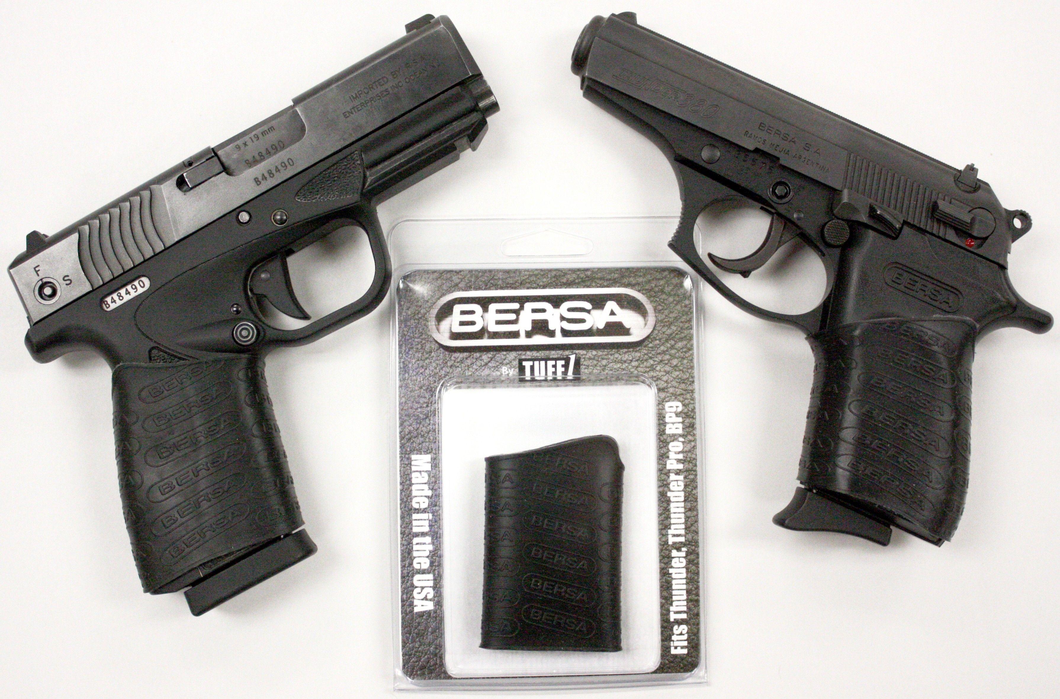 Bersa Logo - BERSA TUFF1 BLK Gun Grip Cover W Bersa Logo