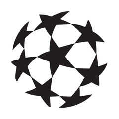 Stars Soccer Logo - UEFA Champions League vector logo abstract symbol mark. Logo