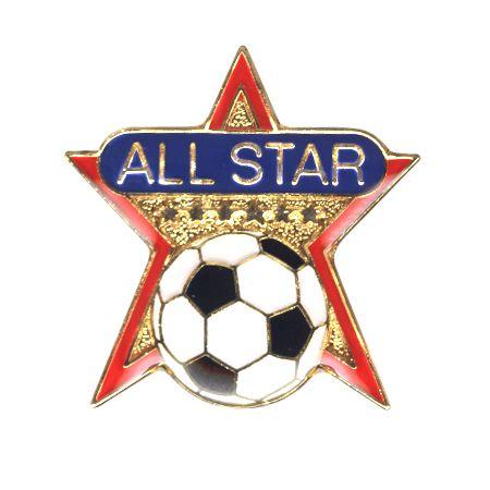 Stars Soccer Logo - 26 - All Star Soccer Pin