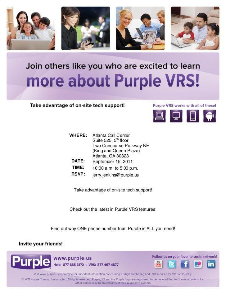 Purple Communications Logo - Atlanta, GA - Learn More About Purple VRS!