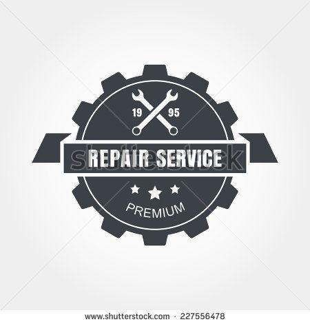 Repair Service Logo - vintage mechanic logo | Vintage style car repair service label ...