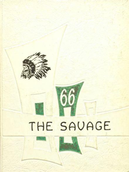 Tecumseh Savages Logo - 1966 Tecumseh High School Yearbook