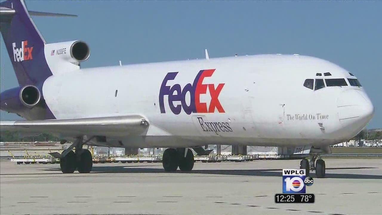 FedEx Plane Logo - FedEx donates plane to FLL for emergency training