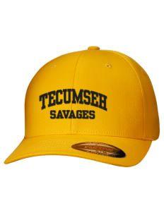 Tecumseh Savages Logo - Tecumseh High School Savages Hats - Stretch Fit Caps | Prep Sportwear