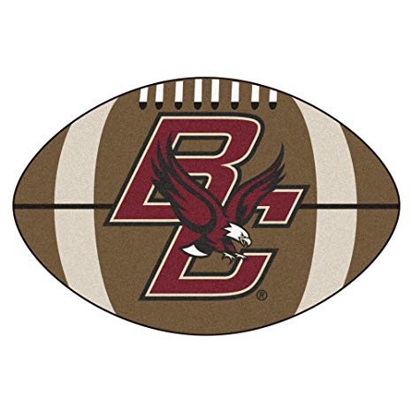 Maroon and Gold Football Logo - Boston College Eagles Football Floor Mat