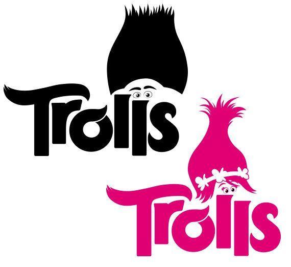 Poppy Troll Logo - Trolls - Movie T-shirt -Poppy & Branch | t shirt designes | Troll ...