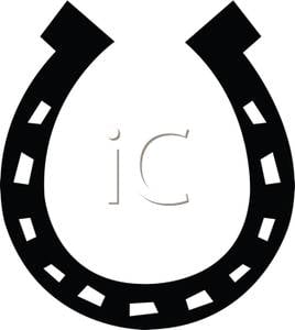Black Horseshoe Logo - Black Horseshoe Clipart