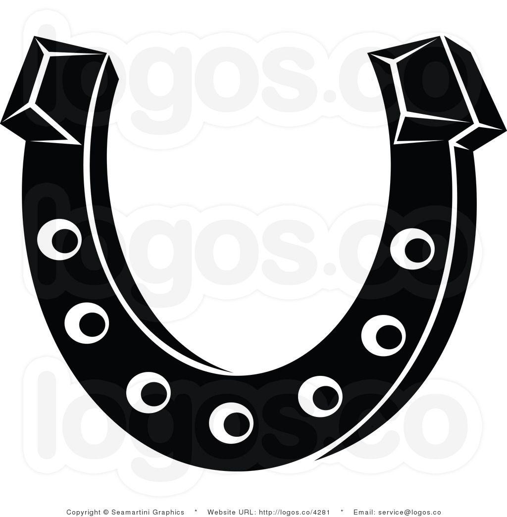 Black Horseshoe Logo - Royalty Free Black Horseshoe Clipart Image