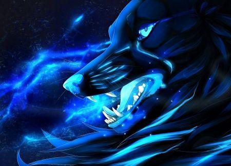 Black and Blue Wolf Logo - Comments on Dark wolf - Fantasy Wallpaper ID 2107311 - Desktop Nexus ...