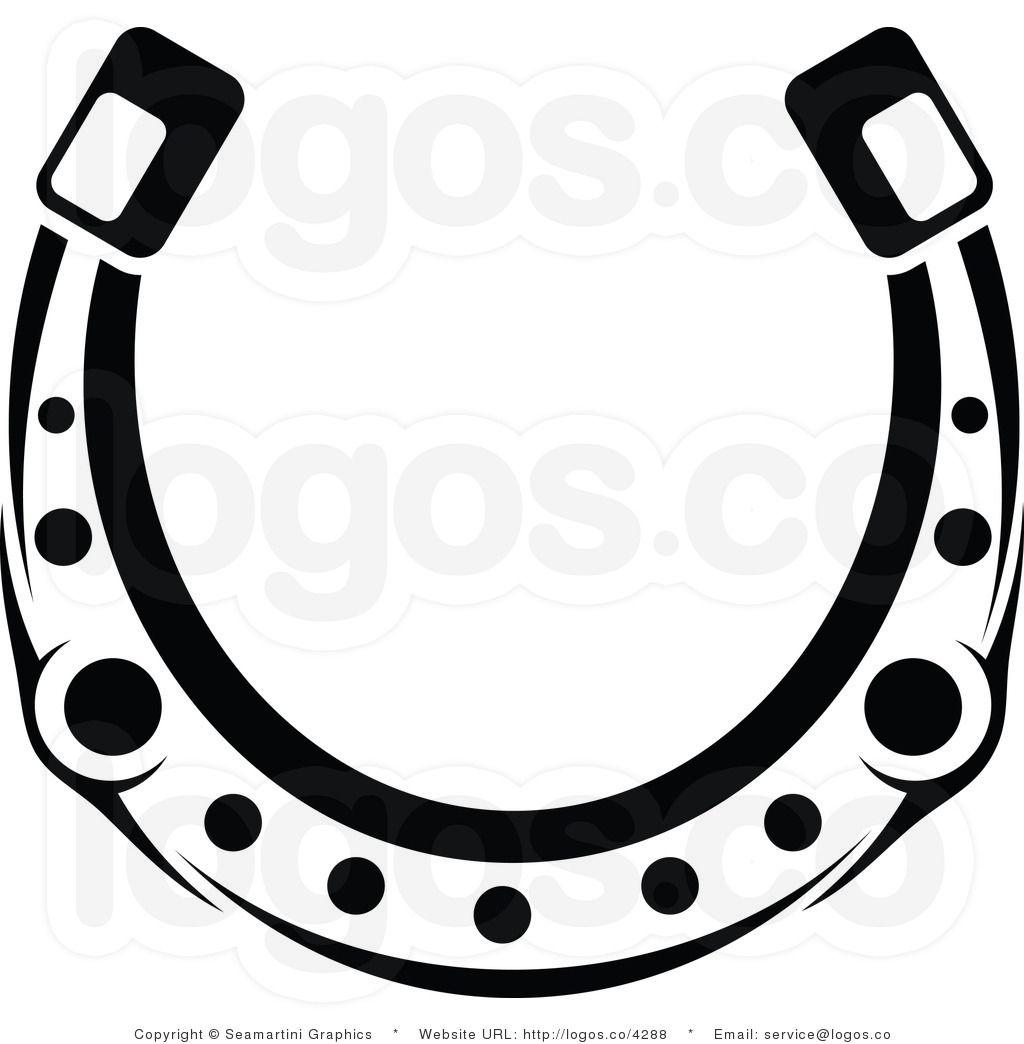 Black Horseshoe Logo - Horse Shoe Clipart Black And White Clipart Image